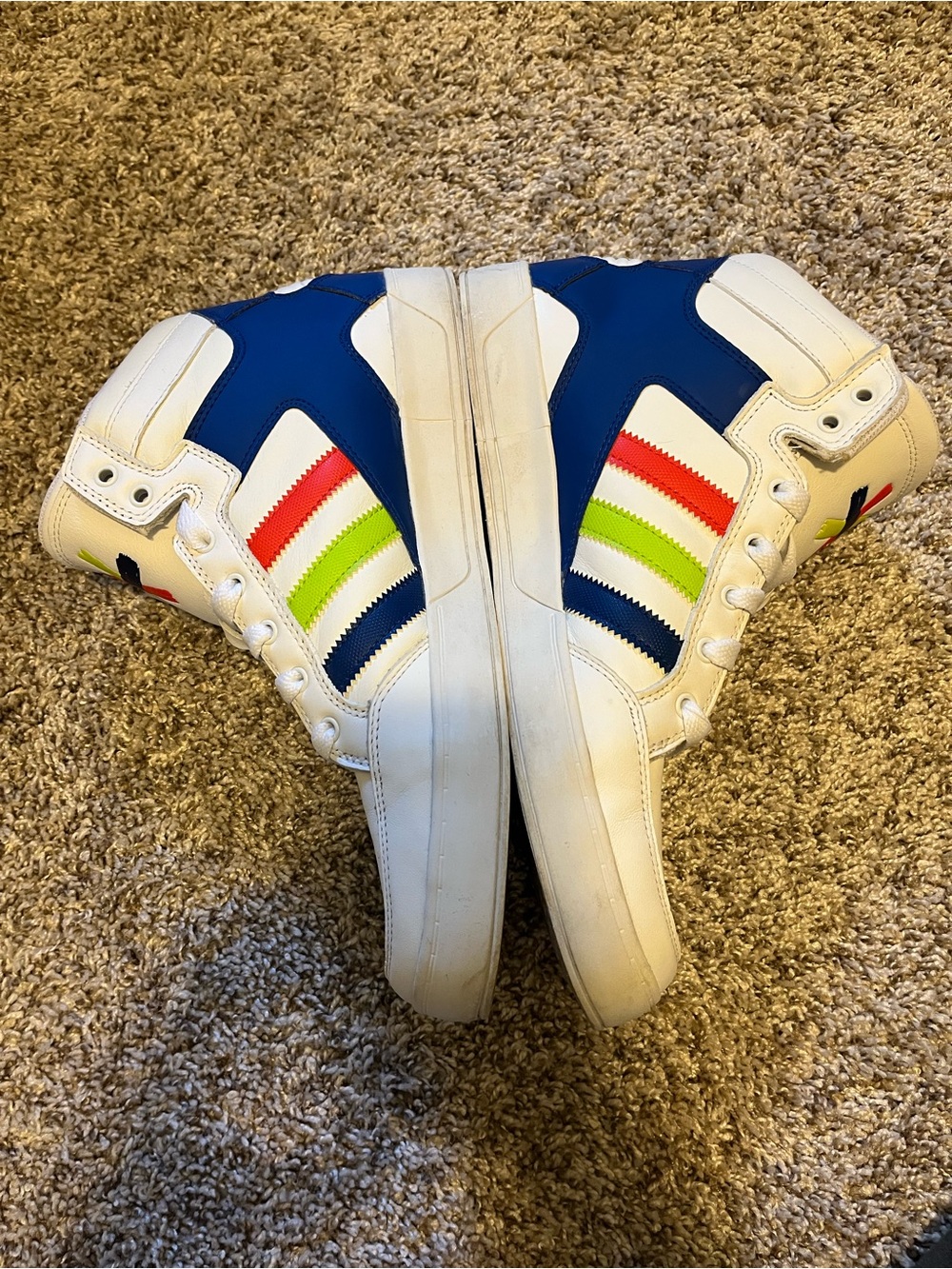 Adidas Hard Court Multicolor Sneaker 10.5